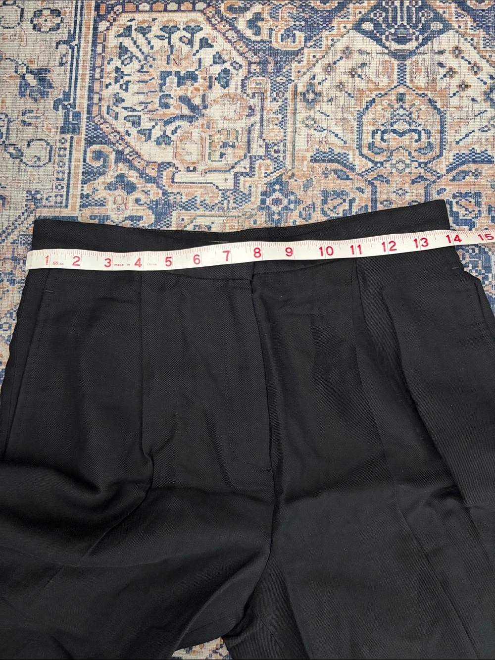 COS Black Linen Blend Wide-Leg Cropped Trousers - Picture 6 of 7